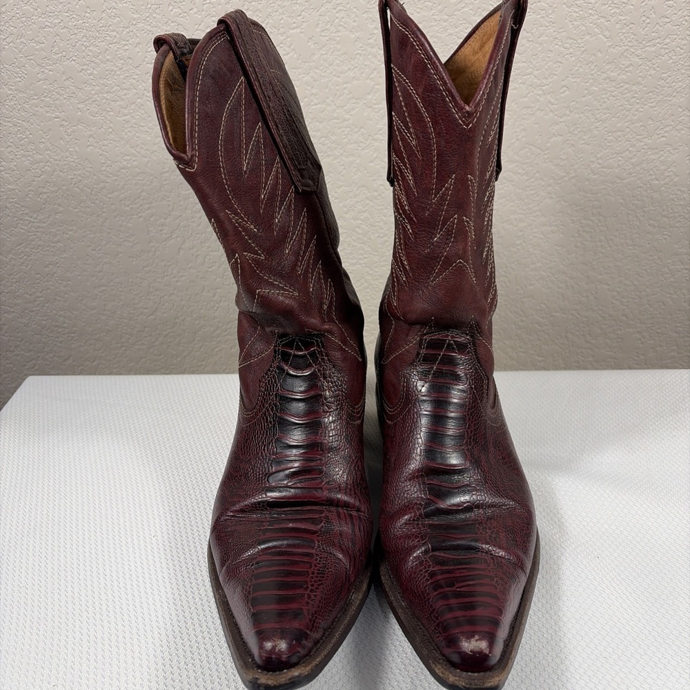Botas San Crispin Guatemala Made Cowboy Boots Size 39 / Mens 6.5